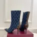 Gucci GG Monogram Pointed‑Toe High‑Heel Ankle Boots 8.5cm Heel #A68545