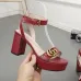 Gucci Shoes for Women Gucci Sandals Leather high heel sandals Heel height 8cm #99906423
