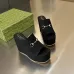Gucci Shoes for Women wedge sandal with Horsebit Black #B48726