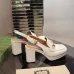 Gucci Women Leather Sandals Heel height 8.5cm #B34869