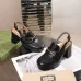 Gucci Women Leather Sandals Heel height 8.5cm #B34869