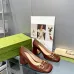 Women Gucci Leather Sandals Heel height 25CM #B34867