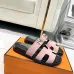 Hermes Chypre Double‑Strap Slide Sandals #A68670