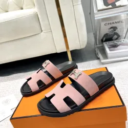 Hermes Chypre Double‑Strap Slide Sandals #A68670