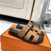 Hermes Chypre Double‑Strap Slide Sandals #A68671