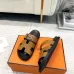 Hermes Chypre Double‑Strap Slide Sandals #A68671