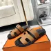 Hermes Chypre Double‑Strap Slide Sandals #A68671