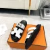 Hermes Chypre Double‑Strap Slide Sandals #A68672