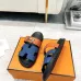 Hermes Chypre Double‑Strap Slide Sandals #A68673