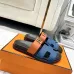 Hermes Chypre Double‑Strap Slide Sandals #A68673