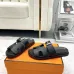 Hermes Chypre Double‑Strap Slide Sandals #A68674