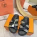 Hermes Chypre Double‑Strap Slide Sandals #A68675
