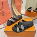 Hermes Chypre Double‑Strap Slide Sandals #A68675