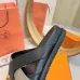 Hermes Chypre Double‑Strap Slide Sandals #A68675