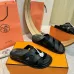 Hermes Chypre Double‑Strap Slide Sandals #A68678