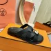 Hermes Chypre Double‑Strap Slide Sandals #A68678