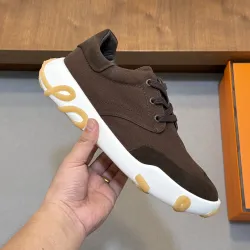 Hermès Men’s Casual Sneakers, Cowhide Insole, Lightweight EVA Outsole #A67768