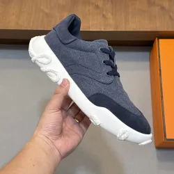 Hermès Men’s Casual Sneakers, Cowhide Insole, Lightweight EVA Outsole #A67771