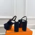 Hermes Style Platform Sandals with H Buckle & Tassel 10cm Heel #B66254