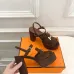 Hermes Style Platform Sandals with H Buckle & Tassel 10cm Heel #B66255