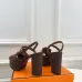 Hermes Style Platform Sandals with H Buckle & Tassel 10cm Heel #B66255