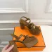 Hermes Style Platform Sandals with H Buckle & Tassel 10cm Heel #B66256