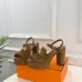 Hermes Style Platform Sandals with H Buckle & Tassel 10cm Heel #B66256