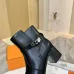 Hermès Leather Kelly Buckle Block‑Heel Ankle Boots 6cm Heel #A68596