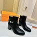 Hermès Leather Kelly Buckle Block‑Heel Ankle Boots 6cm Heel #A68596