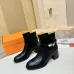 Hermès Leather Kelly Buckle Block‑Heel Ankle Boots 6cm Heel #A68596
