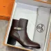 Hermès Leather Kelly Buckle Block‑Heel Ankle Boots 6cm Heel #A68597