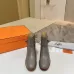 Hermès Leather Kelly Buckle Block‑Heel Ankle Boots 6cm Heel #A68599
