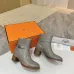Hermès Leather Kelly Buckle Block‑Heel Ankle Boots 6cm Heel #A68599