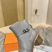 Hermès Leather Kelly Buckle Block‑Heel Ankle Boots 6cm Heel #A68599