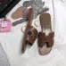 Hermes Women's Leather High heeled slippers sizes 35-41 #99906415