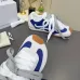 LOEWE Retro Runner Sneakers Unisex Nylon Cow Leather Sheepskin Lining Trainers #B66599