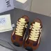 LOEWE Retro Runner Sneakers Unisex Nylon Cow Leather Sheepskin Lining Trainers #B66601