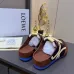 LOEWE Retro Runner Sneakers Unisex Nylon Cow Leather Sheepskin Lining Trainers #B66601