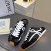 LOEWE Retro Runner Sneakers Unisex Nylon Cow Leather Sheepskin Lining Trainers #B66602