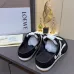LOEWE Retro Runner Sneakers Unisex Nylon Cow Leather Sheepskin Lining Trainers #B66602