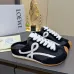 LOEWE Retro Runner Sneakers Unisex Nylon Cow Leather Sheepskin Lining Trainers #B66602