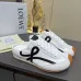 LOEWE Retro Runner Sneakers Unisex Nylon Cow Leather Sheepskin Lining Trainers #B66603