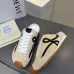 LOEWE Retro Runner Sneakers Unisex Nylon Cow Leather Sheepskin Lining Trainers #B66604