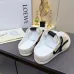 LOEWE Retro Runner Sneakers Unisex Nylon Cow Leather Sheepskin Lining Trainers #B66604