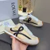 LOEWE Retro Runner Sneakers Unisex Nylon Cow Leather Sheepskin Lining Trainers #B66604