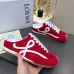 LOEWE Retro Runner Sneakers Unisex Nylon Cow Leather Sheepskin Lining Trainers #B66605