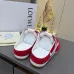 LOEWE Retro Runner Sneakers Unisex Nylon Cow Leather Sheepskin Lining Trainers #B66605