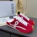 LOEWE Retro Runner Sneakers Unisex Nylon Cow Leather Sheepskin Lining Trainers #B66605