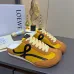 LOEWE Retro Runner Sneakers Unisex Nylon Cow Leather Sheepskin Lining Trainers #B66606