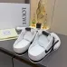 LOEWE Retro Runner Sneakers Unisex Nylon Cow Leather Sheepskin Lining Trainers #B66607